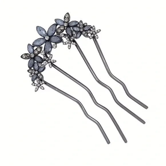 Elegant Floral Hair Pin - Picture 2 of 3